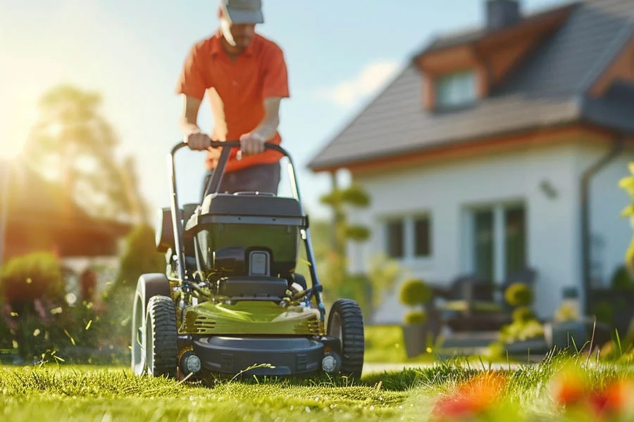 self propelled push lawn mowers